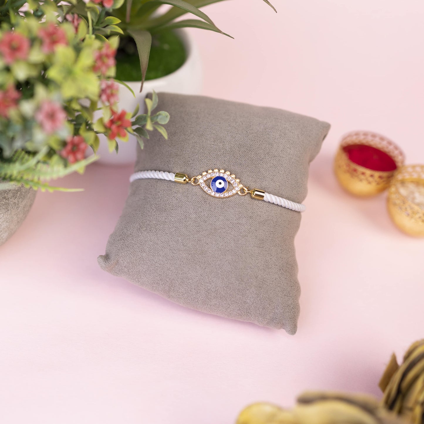Evil Eye Diamond Studded | Premium Rakhi