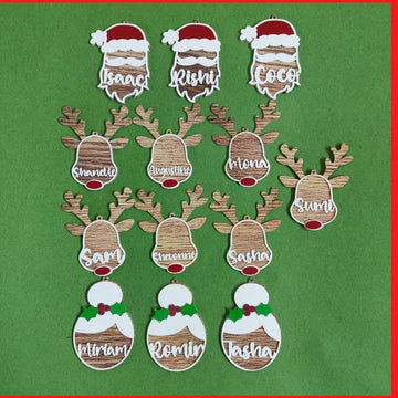 Personalised Christmas Ornaments Acrylic Layered