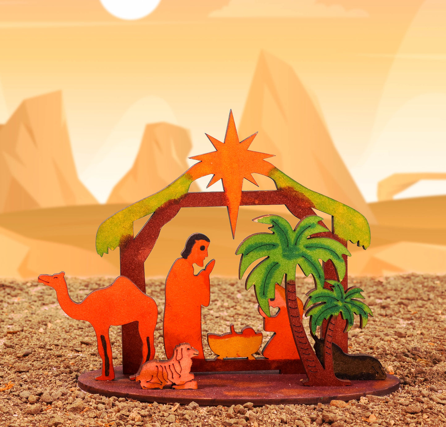 DIY Christmas Nativity Set (Desert)