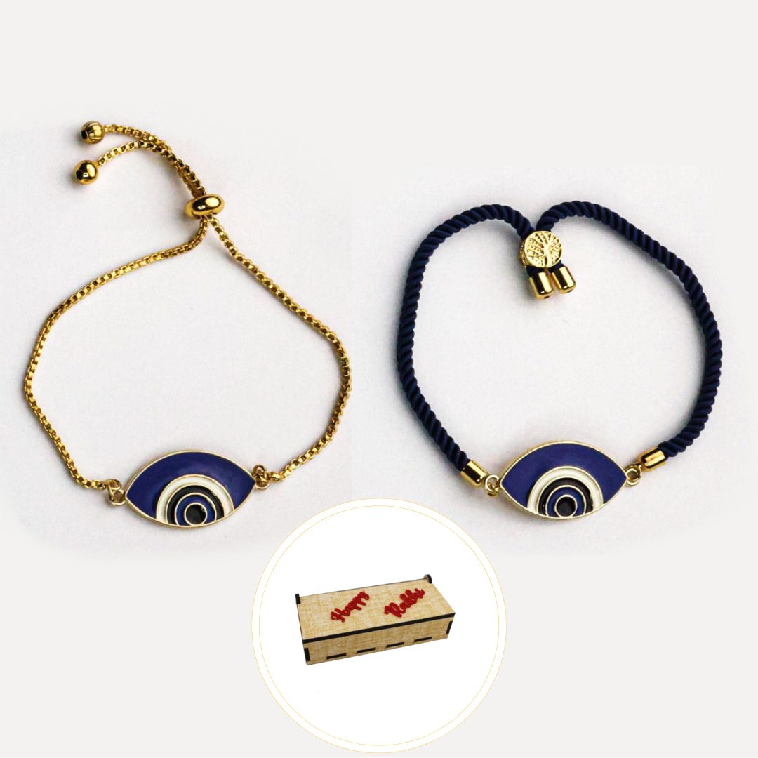 Evil Eye Elliptical | Premium Rakhi