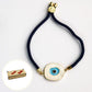 Mother of Pearl & Enamel Evil Eye | Premium Rakhi