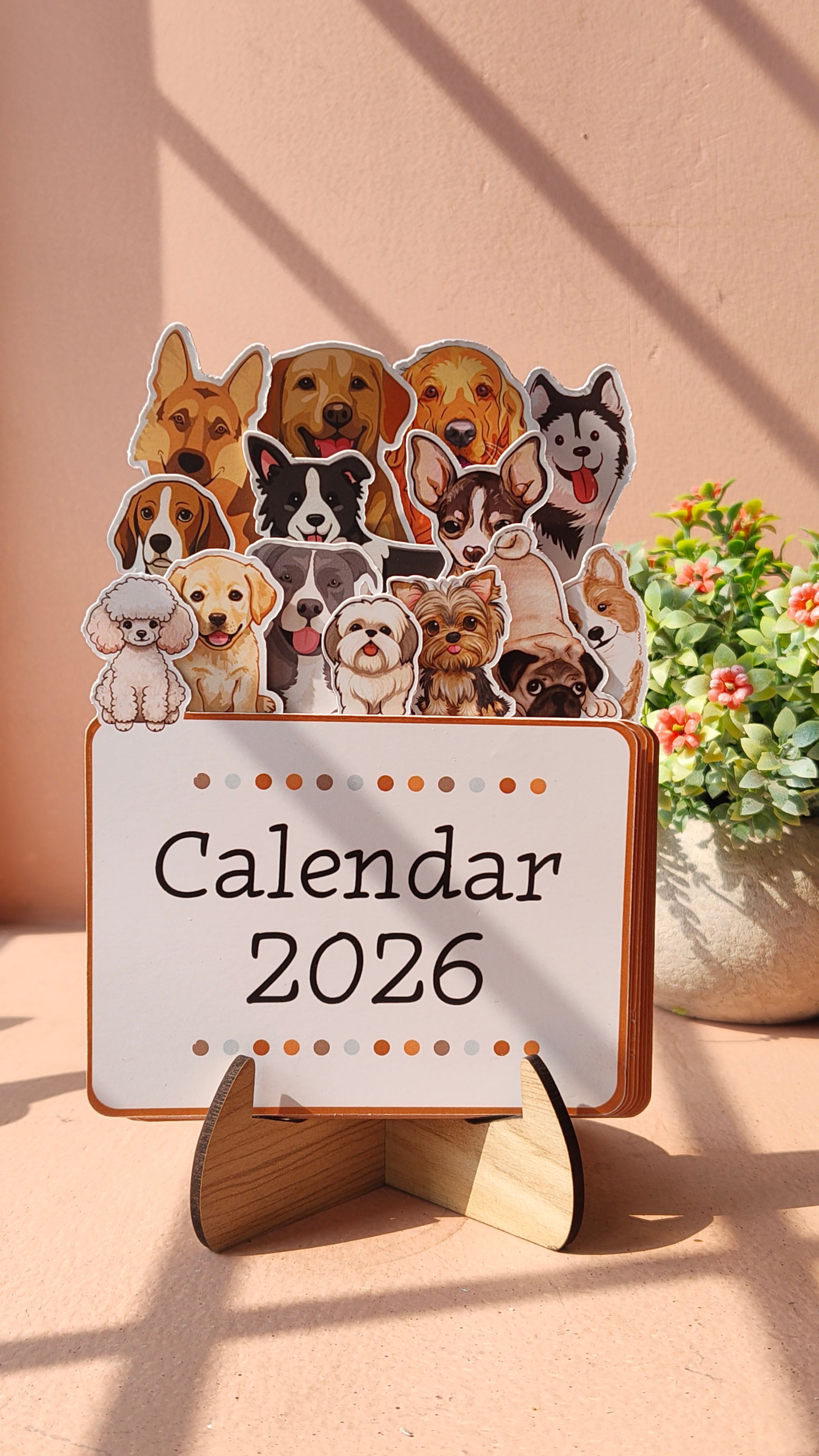 Interchangeable Desktop Calendar | Dogs
