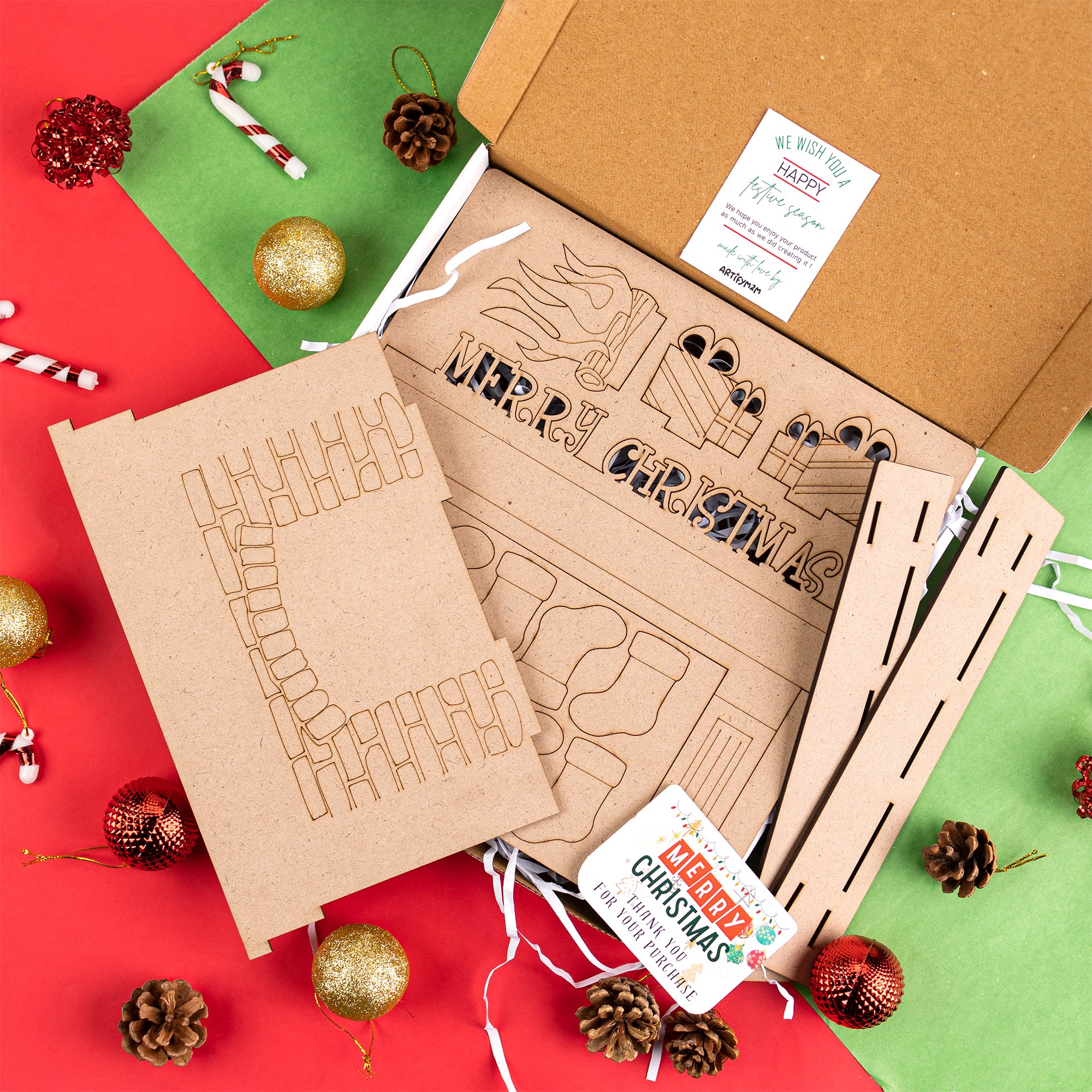 Christmas DIY Fireplace Kit