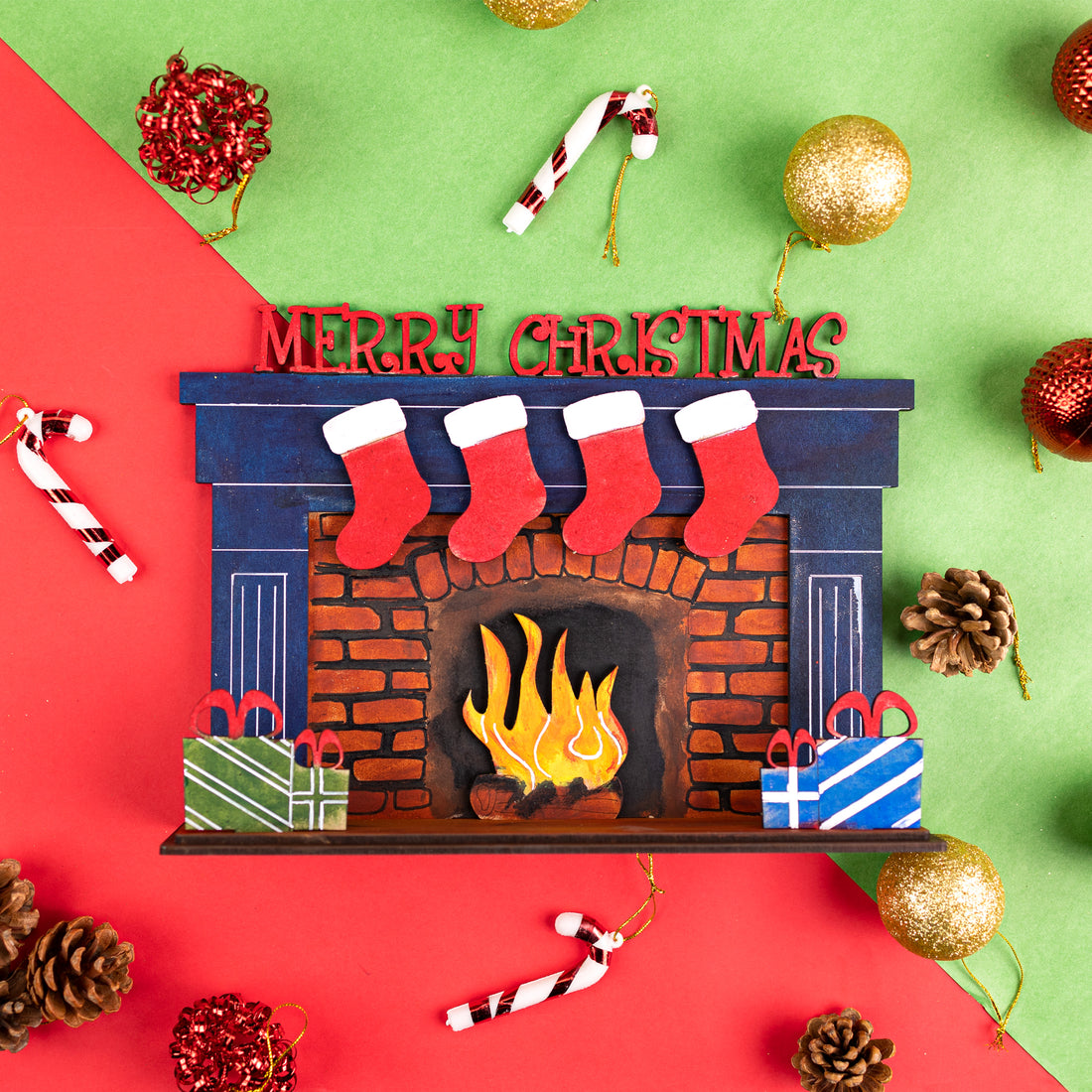 Christmas DIY Fireplace Kit