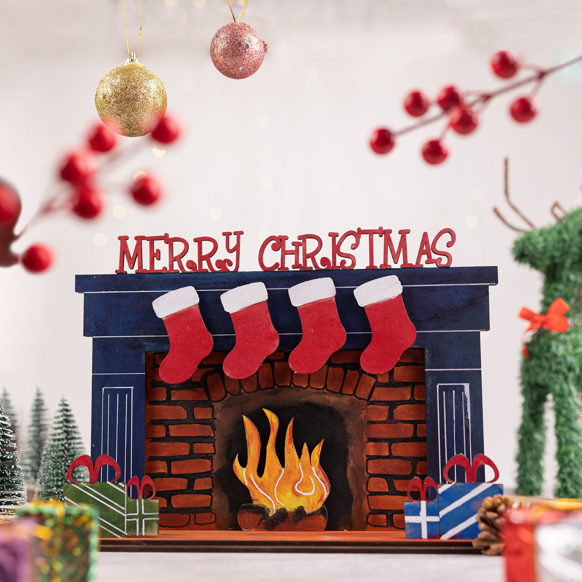 Christmas DIY Fireplace Kit