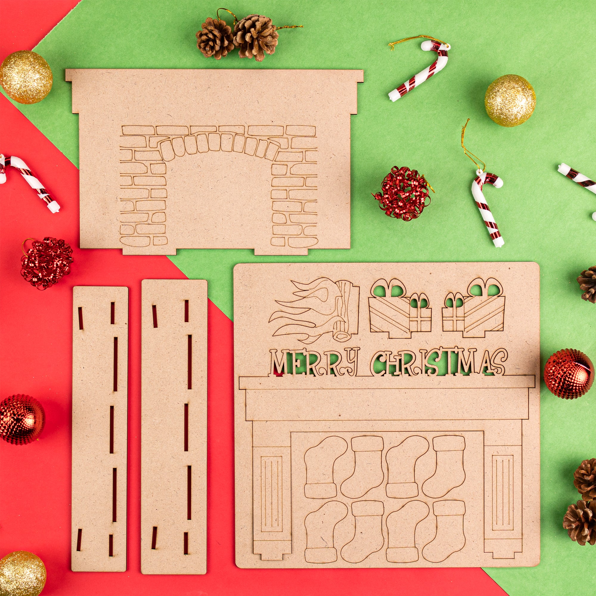Christmas DIY Fireplace Kit