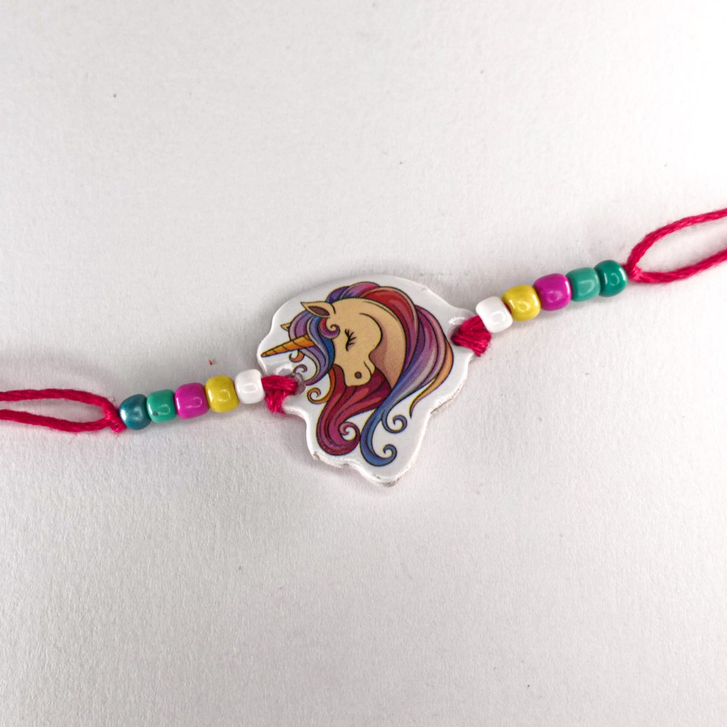 Unicorn, Evil Eye, Baal Ganesha | Kids Rakhi with Beads
