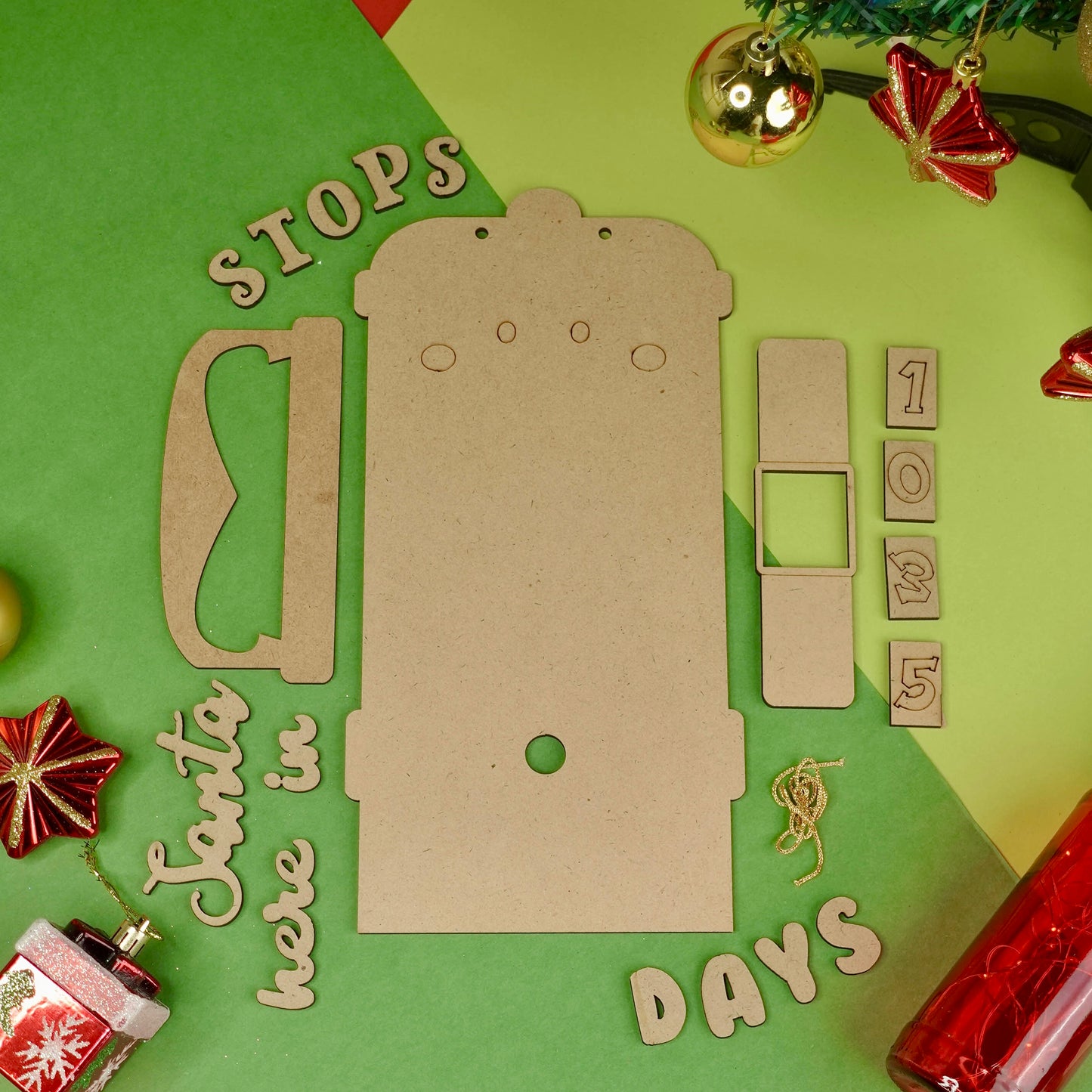 DIY Santa Christmas Countdown