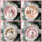 3D Looking Pastel Christmas Tree Ornaments - Jesus Christ