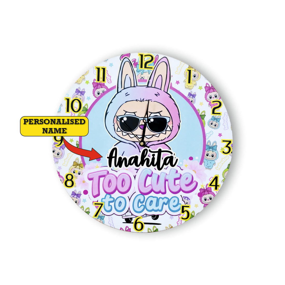Printed Clock Lbabu Kids Room Decor - Too Cute