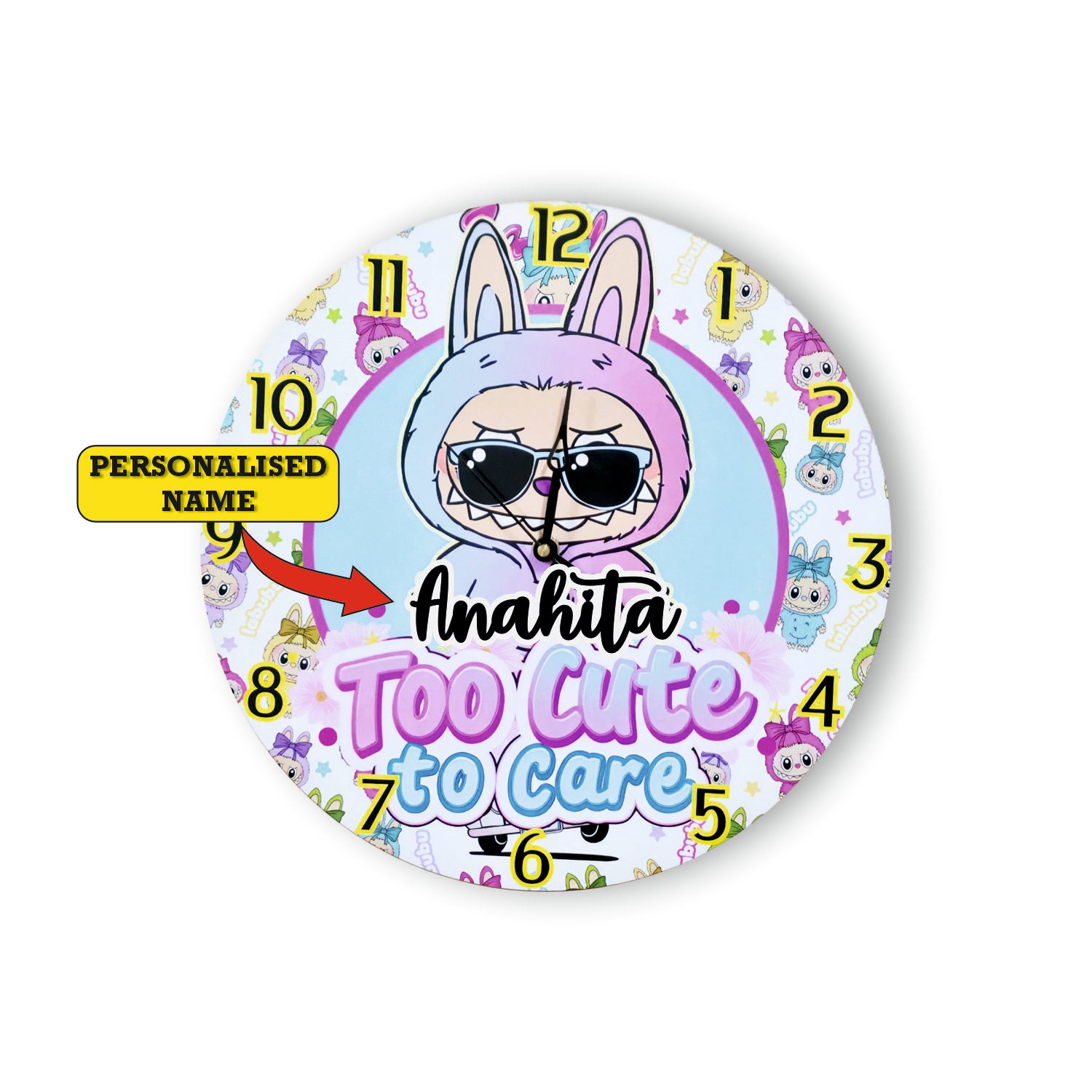 Printed Clock Lbabu Kids Room Decor - Too Cute