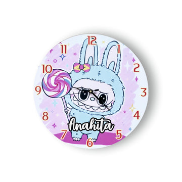 Printed Clock Lbabu Kids Room Decor - Candy