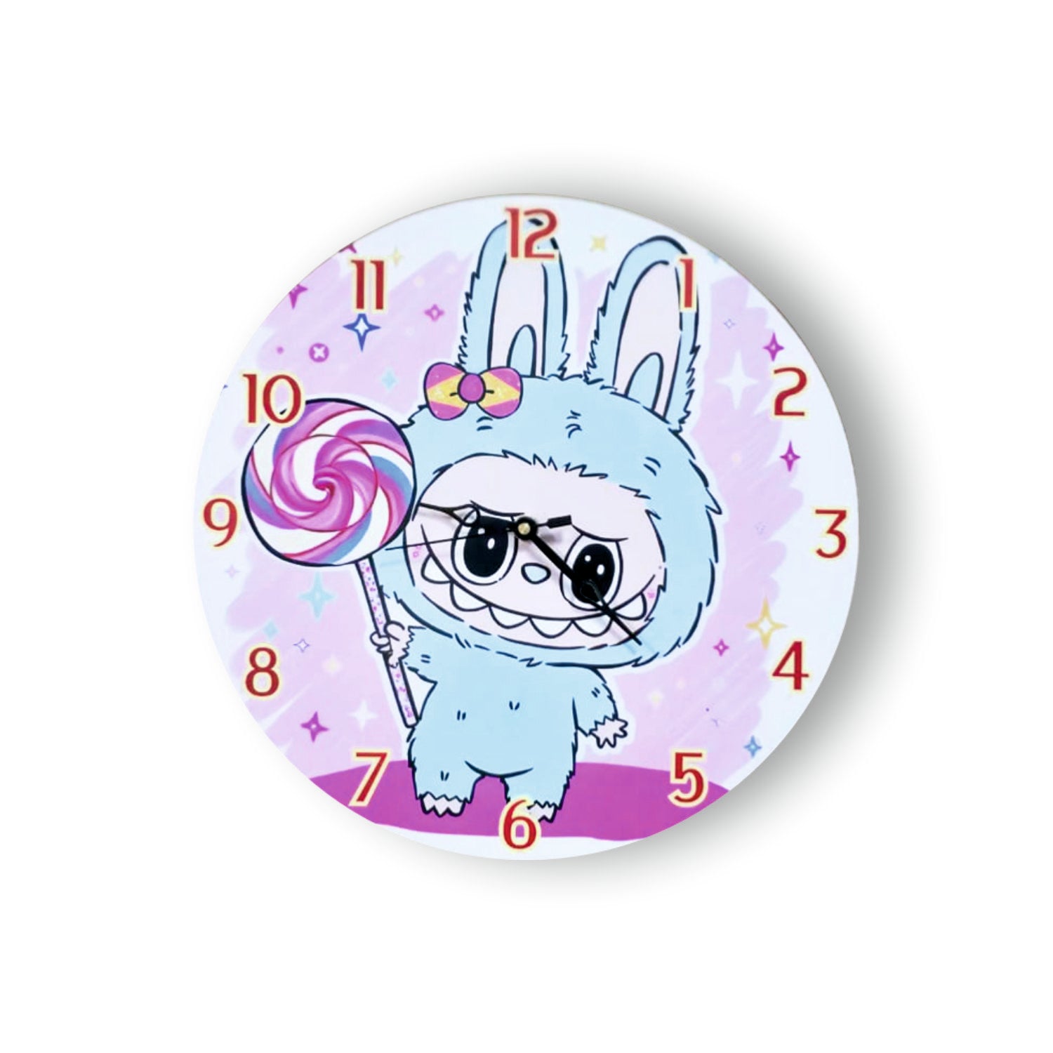 Printed Clock Lbabu Kids Room Decor - Candy