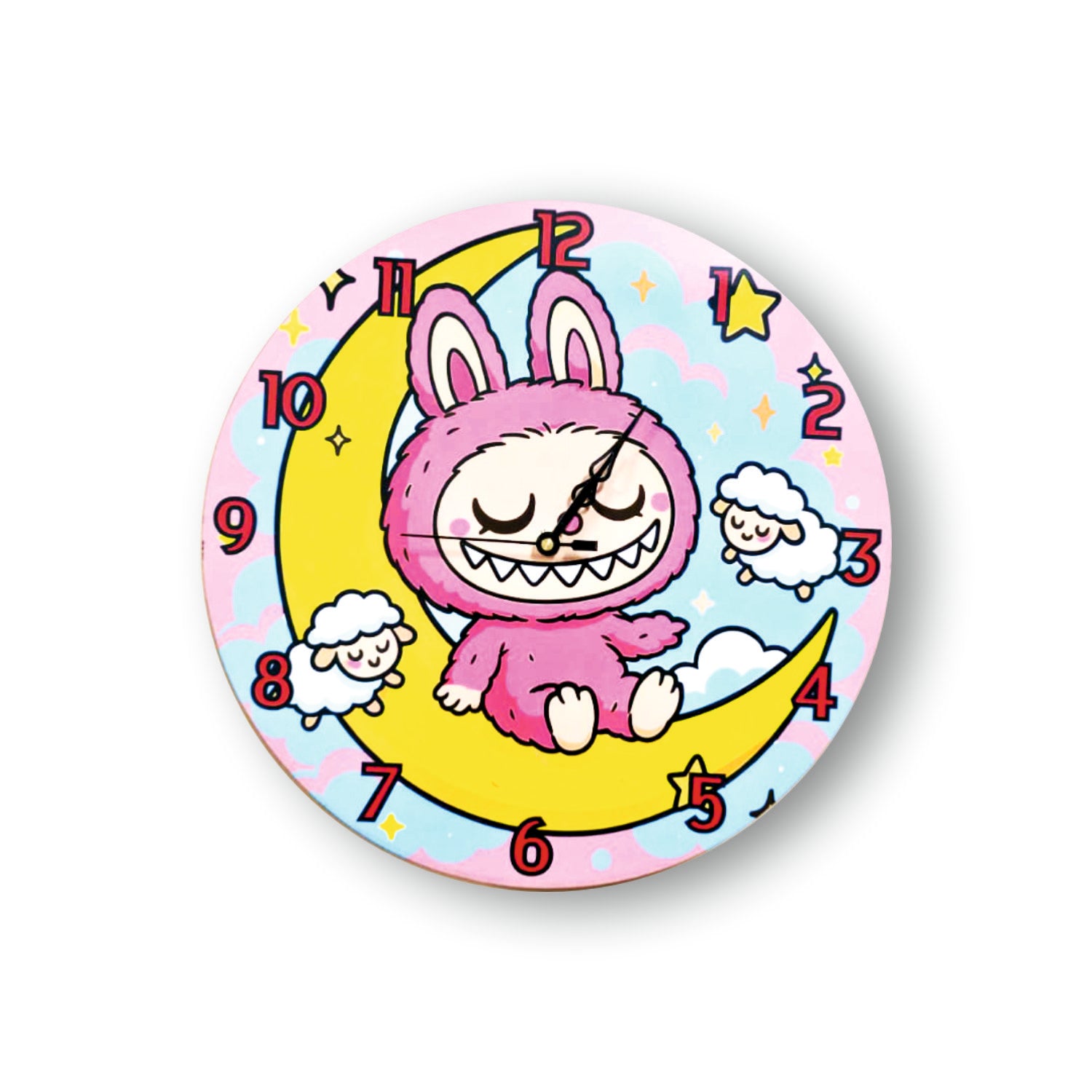 Printed Clock Lbabu Kids Room Decor - Night