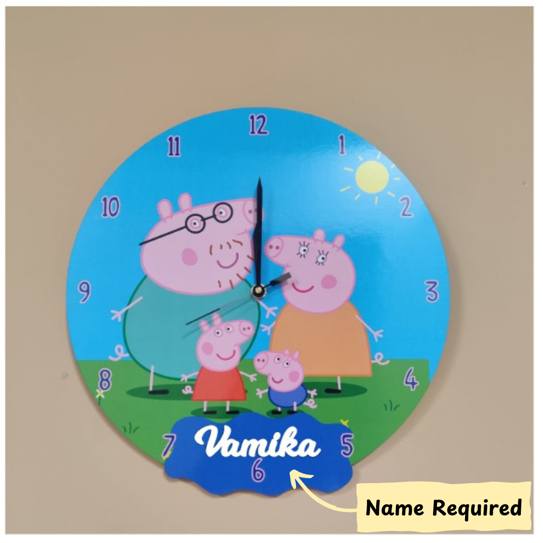 Printed Clock Peppa Pig