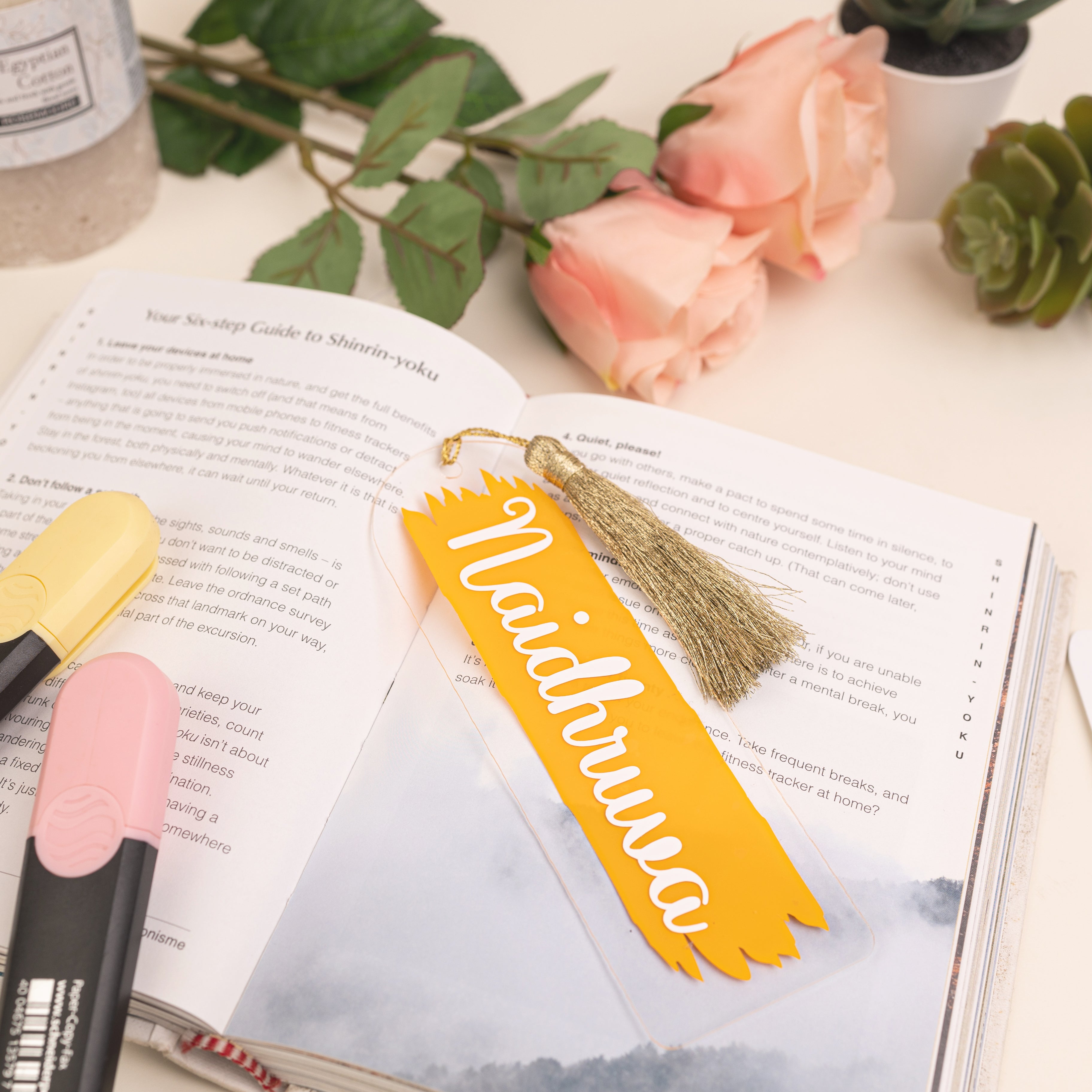 Personalised Pastel Bookmarks