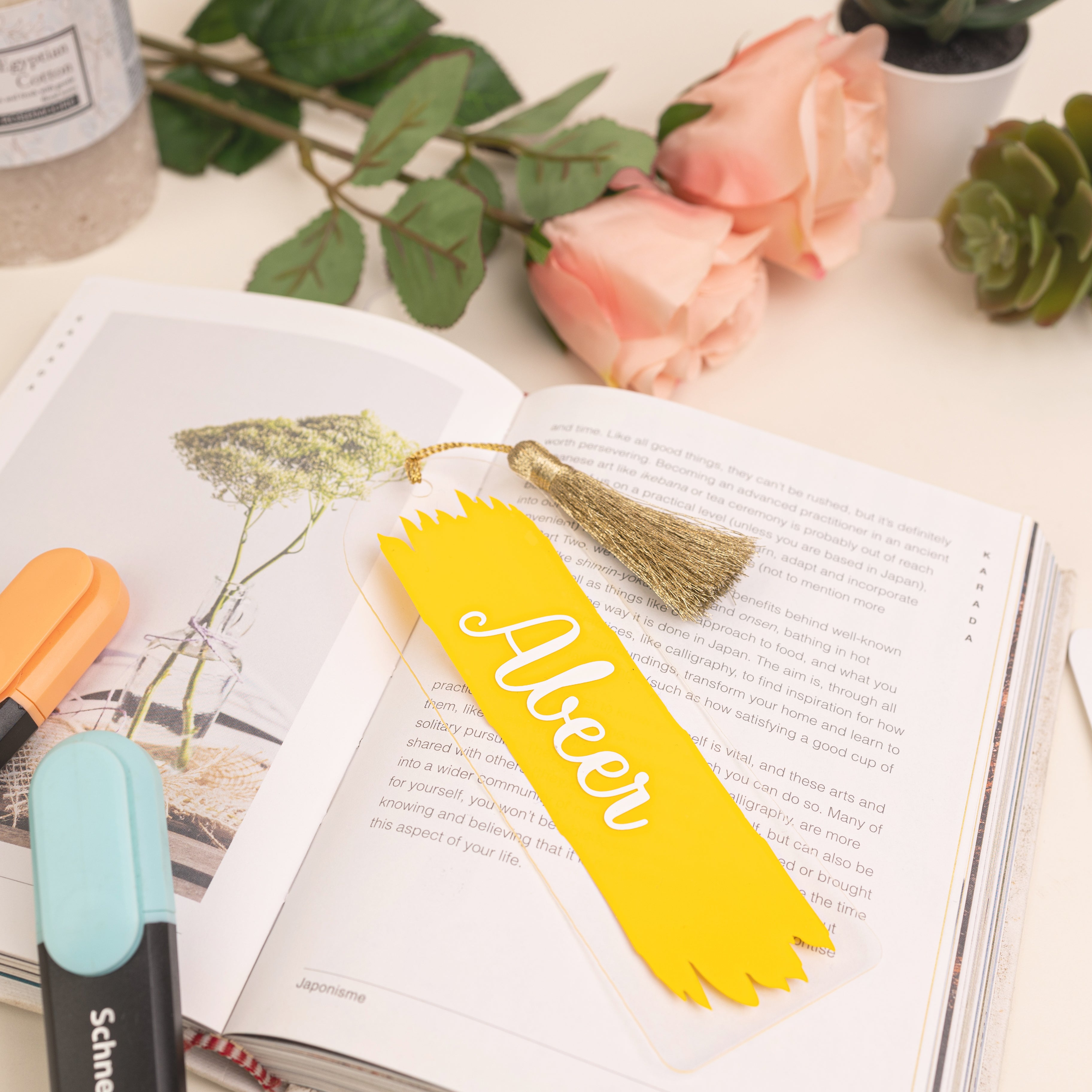 Personalised Pastel Bookmarks