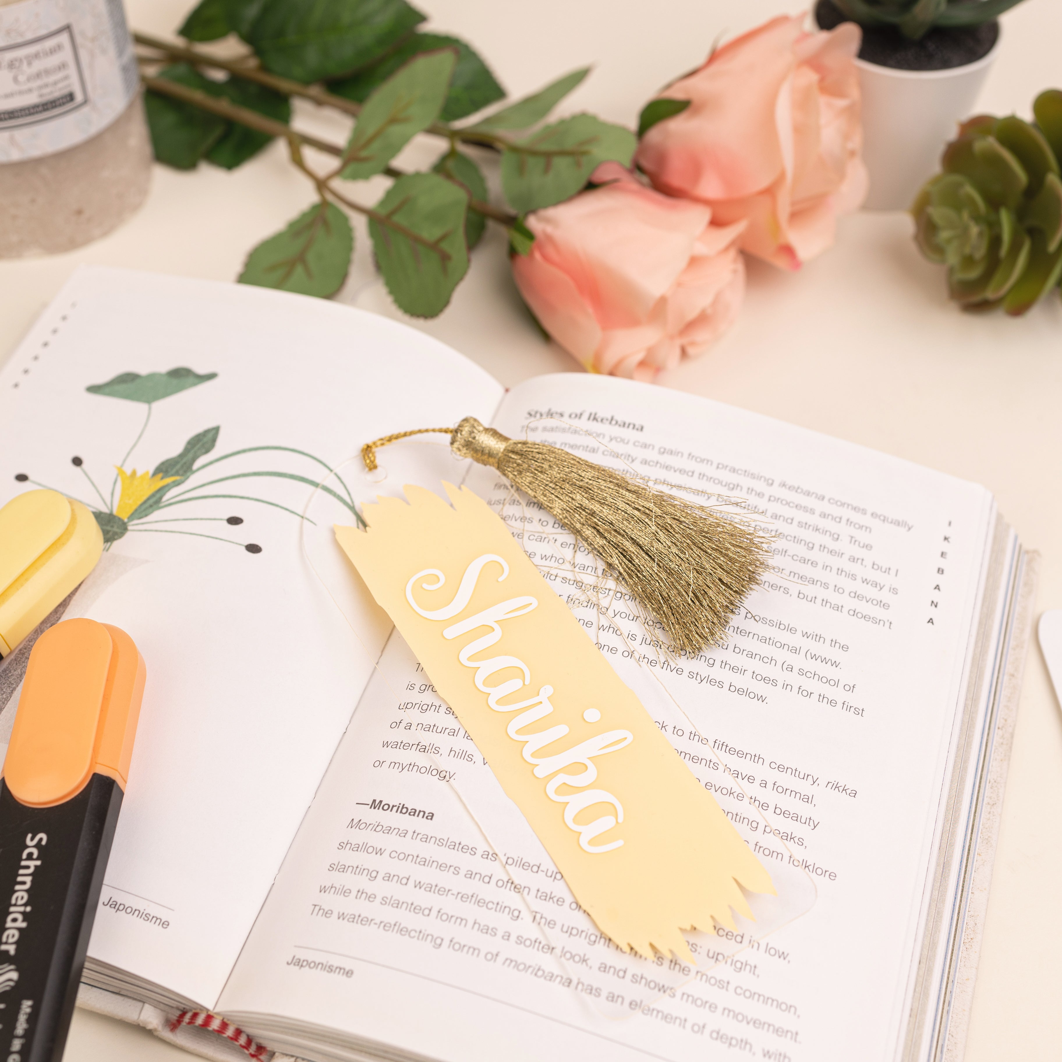 Personalised Pastel Bookmarks
