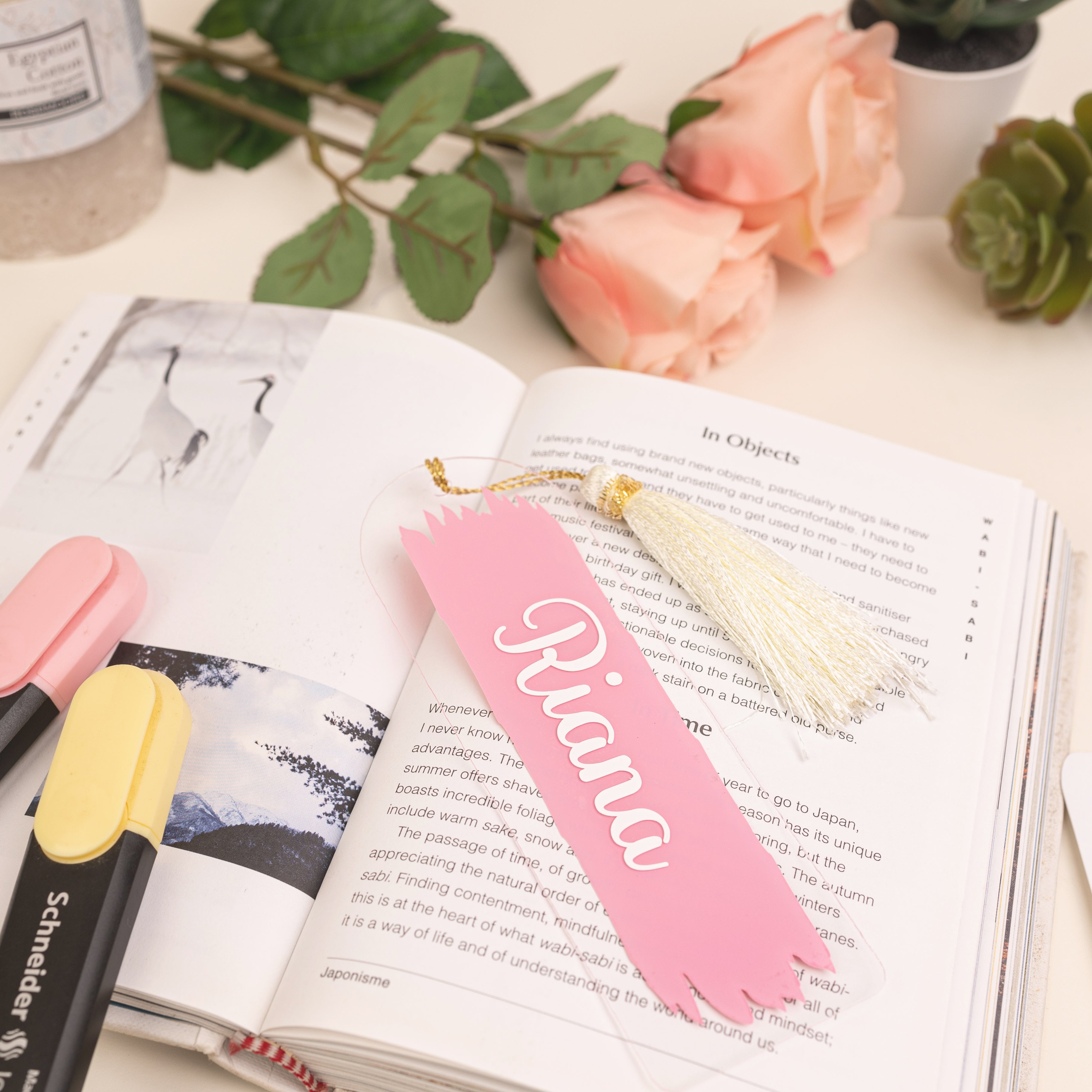 Personalised Pastel Bookmarks