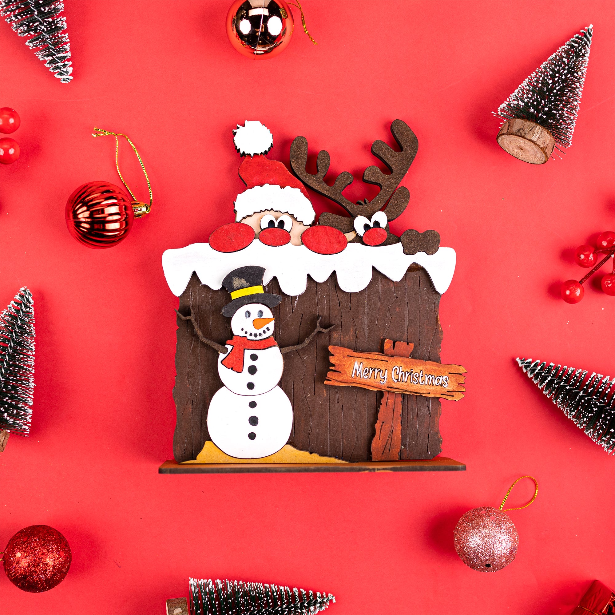 Merry Christmas - Santa, Reindeer & Snowman DIY Kit