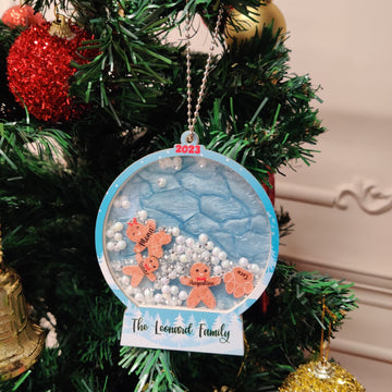 The Family Snowglobe Shaker | Christmas Premium Ornament