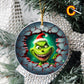 3D Looking Custom Christmas Tree Ornaments - Grinch Set 1