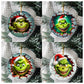 3D Looking Custom Christmas Tree Ornaments - Grinch Set 1