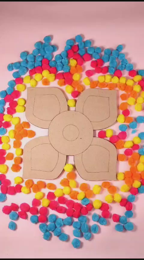 Pompoms Rangoli