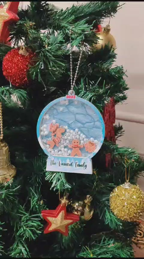 The Family Snowglobe Shaker | Christmas Premium Ornament