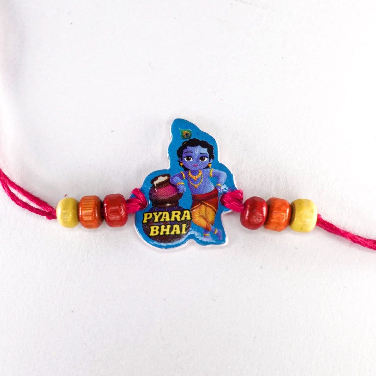 Pyara Bhai Krishna, Shiva, Kicko | Kids Rakhi with Beads