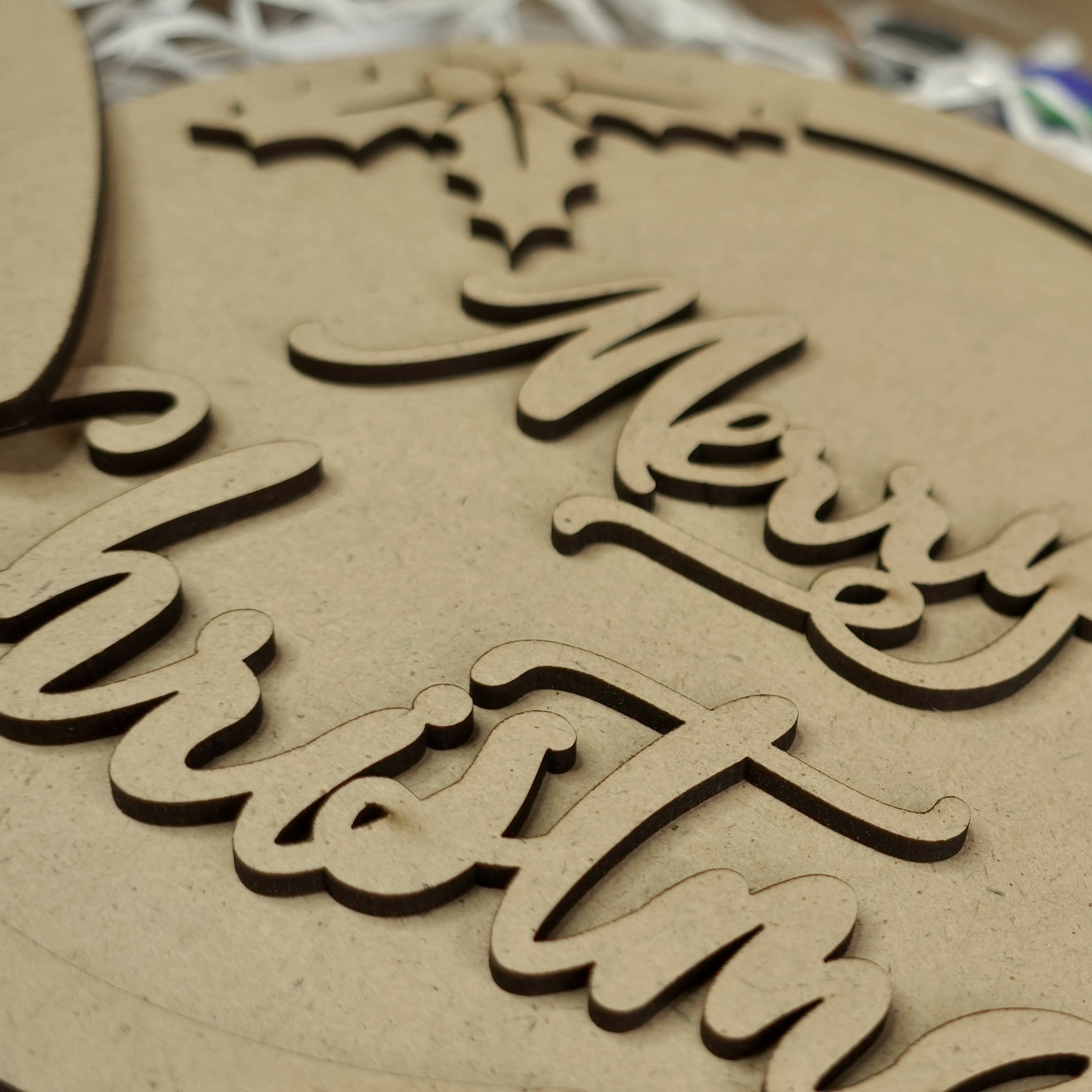 DIY Christmas Kit: Merry Christmas Plaque 02